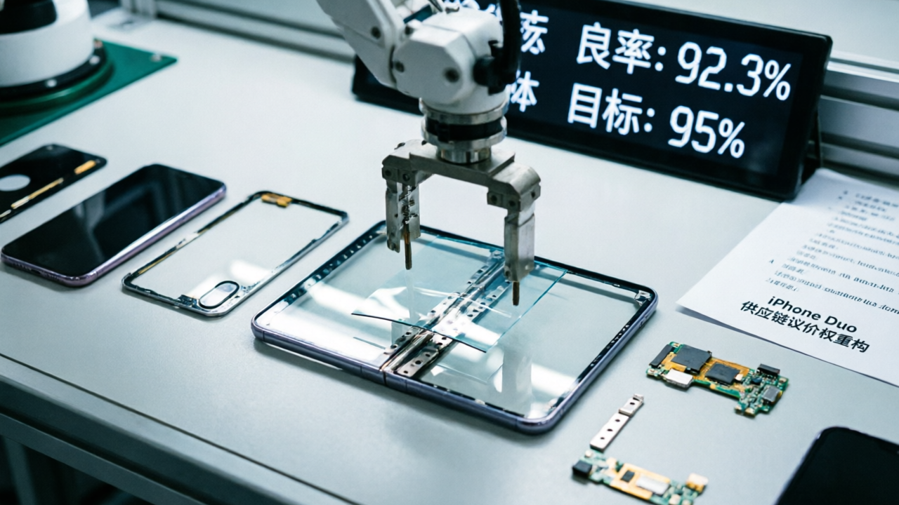 iPhone Duo入局后，折叠屏产业链的利润、良率与议价权重构