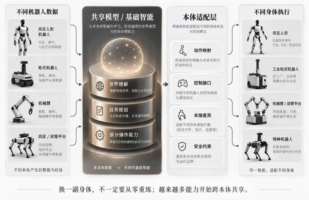 通用机器人，正在从一种身体变成一种架构