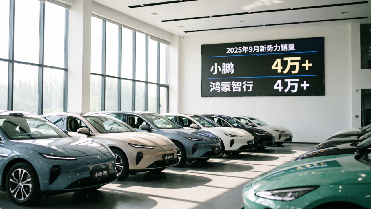 新势力9月洗牌：小鹏小米上4万，鸿蒙理想回落
