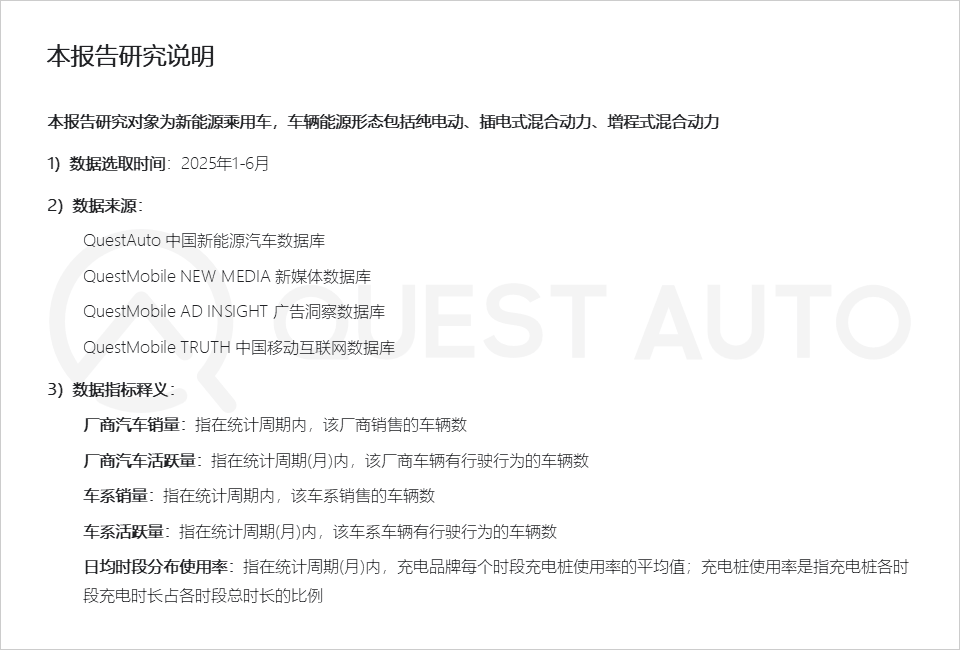 QuestAuto 2025年新能源汽车市场发展半年报：月度活跃量逼近3400万辆！