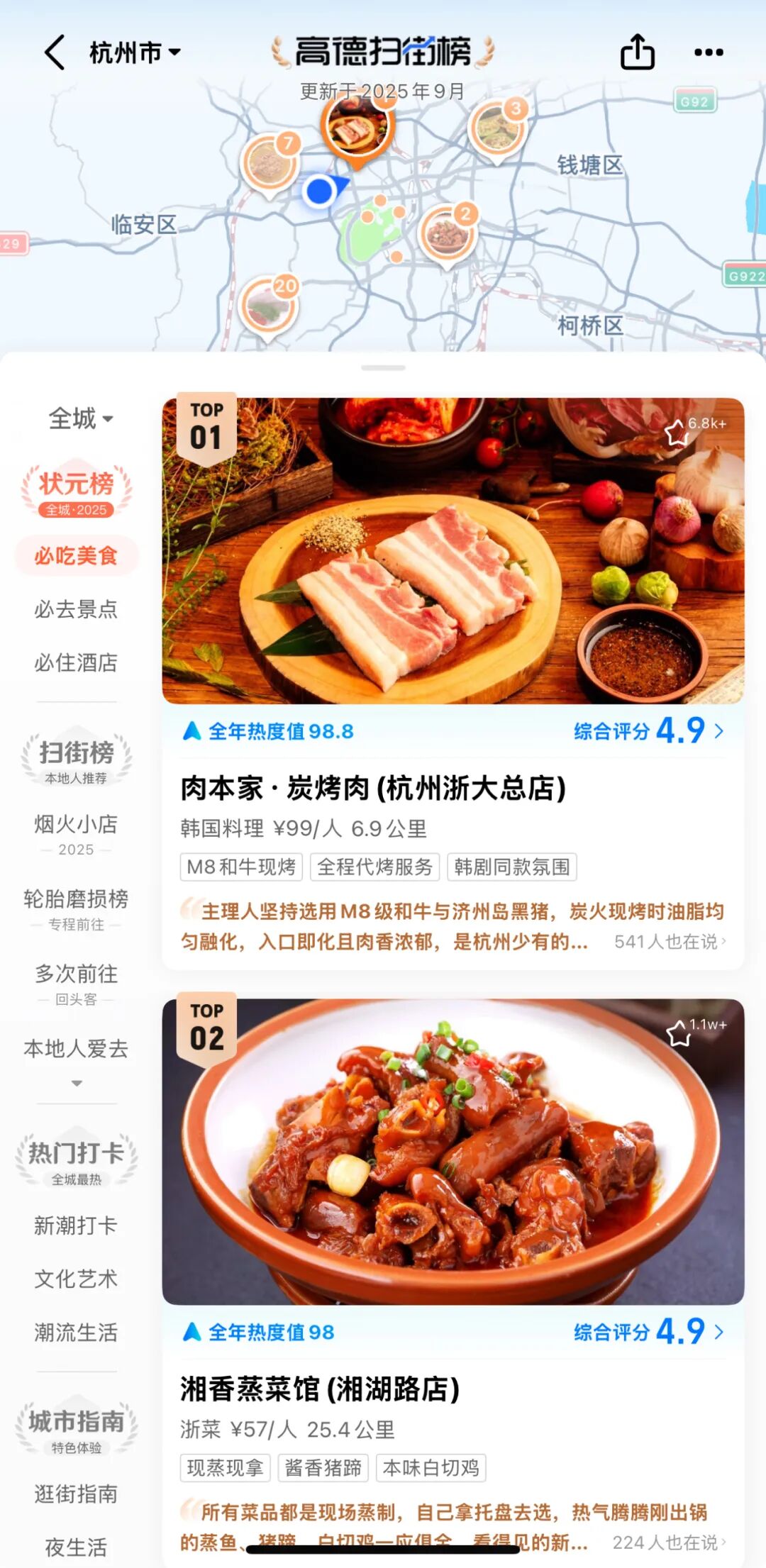 大众点评失去“大众”，高德扫街榜精准“点穴”美团