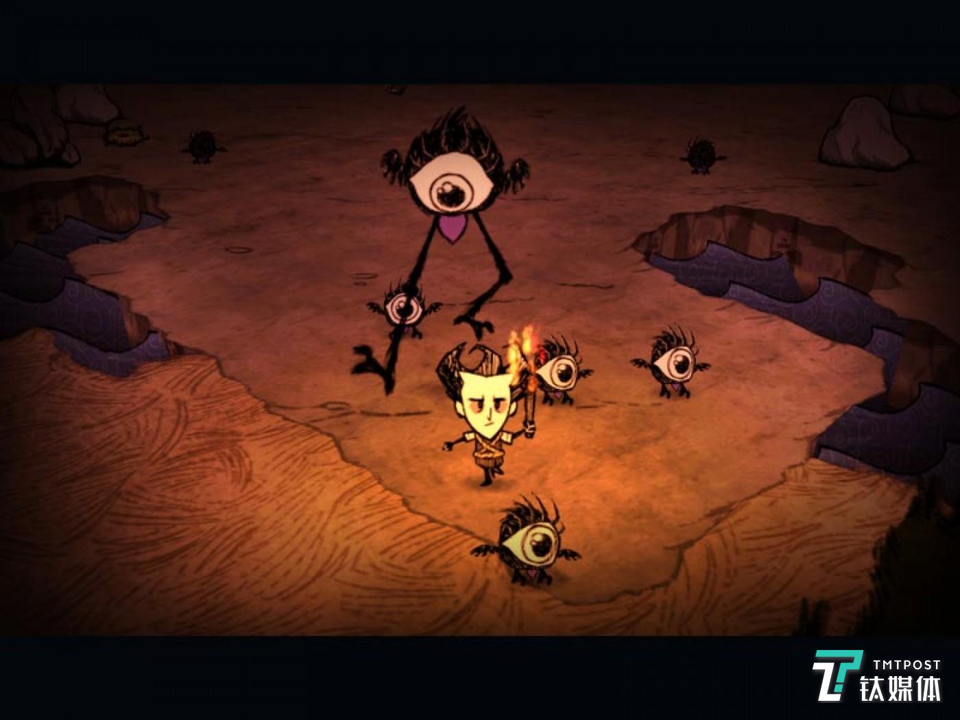 游戏前期，被各种生物追着跑是常态