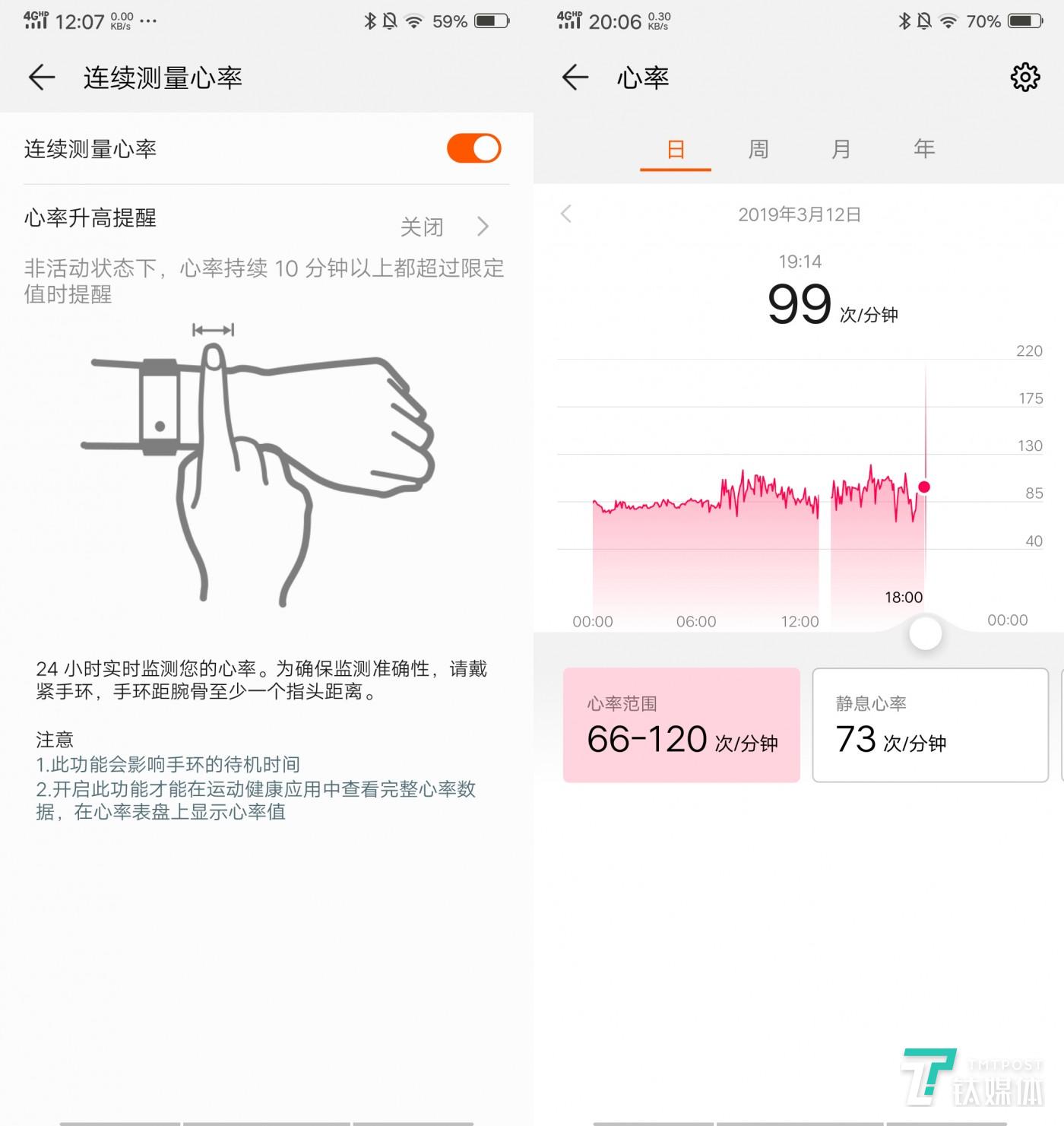 24小时心率统计&报警