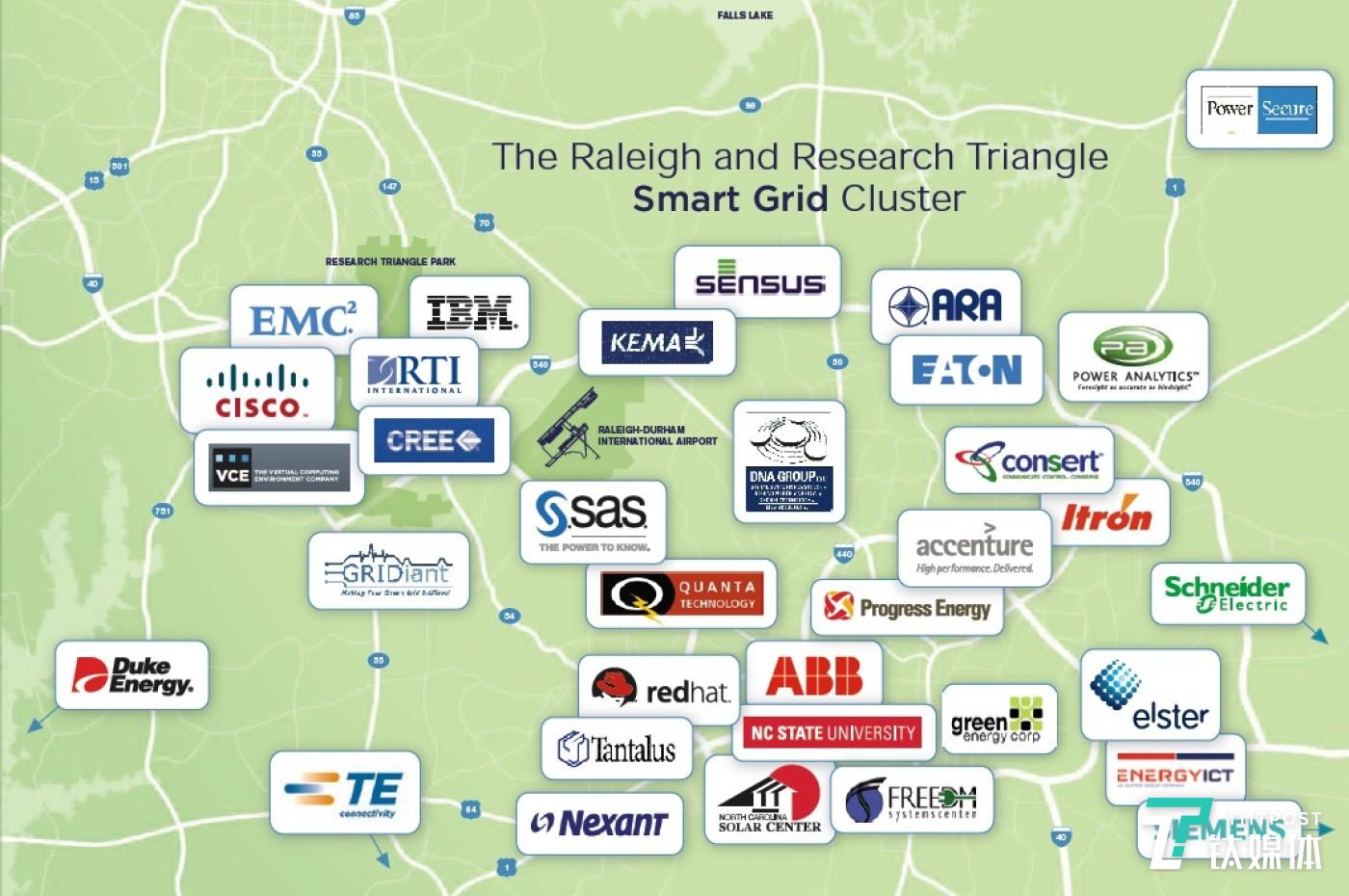 the research triangle park amasses a great amount of companies
