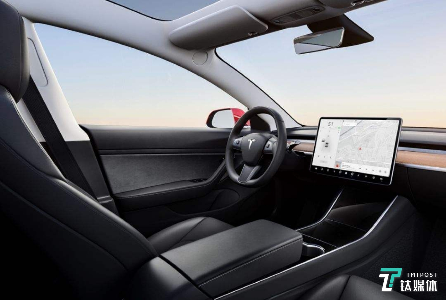 特斯拉Model 3内饰