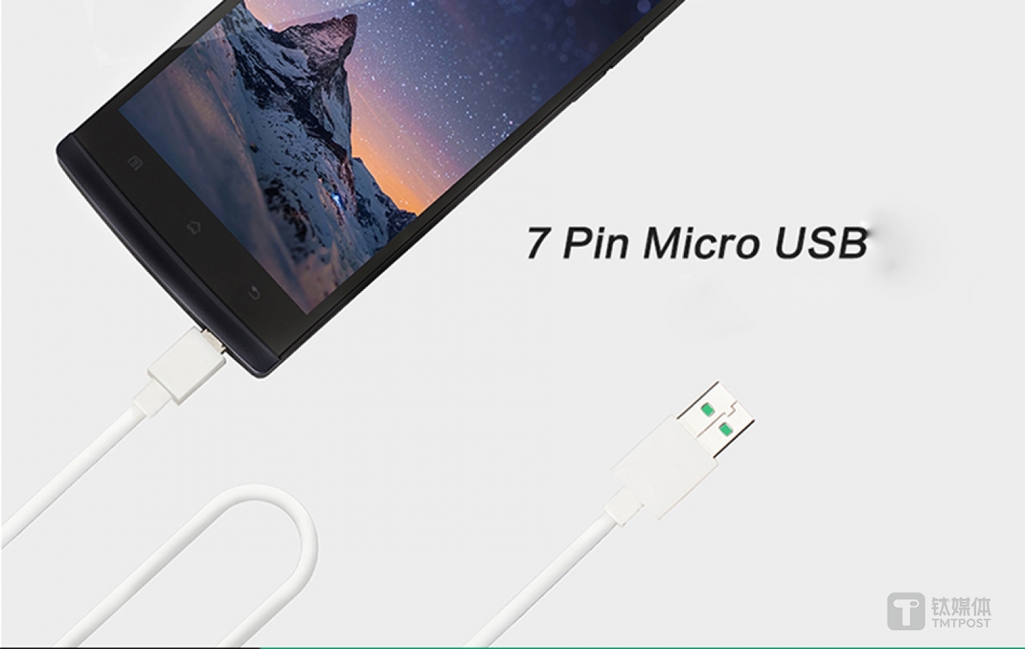 搭載了定制快充技術(shù)的 Micro-USB 口（針腳更多）