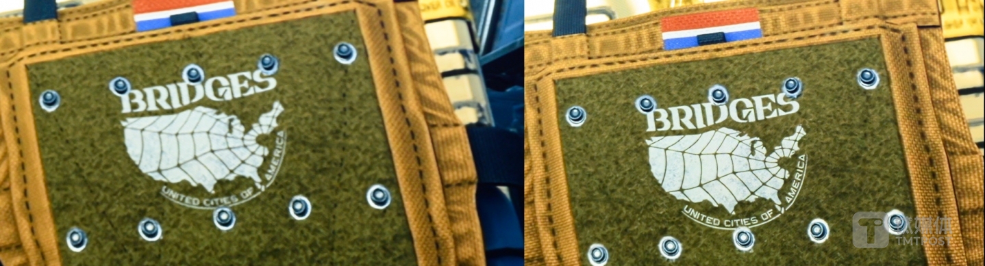 左侧4K局部放大与右侧8K局部放大