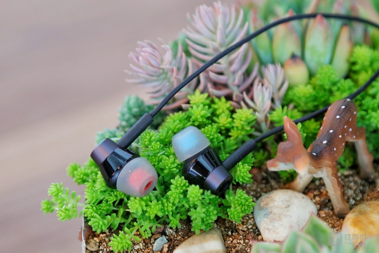 红蓝双色耳塞，更容易区分左右耳