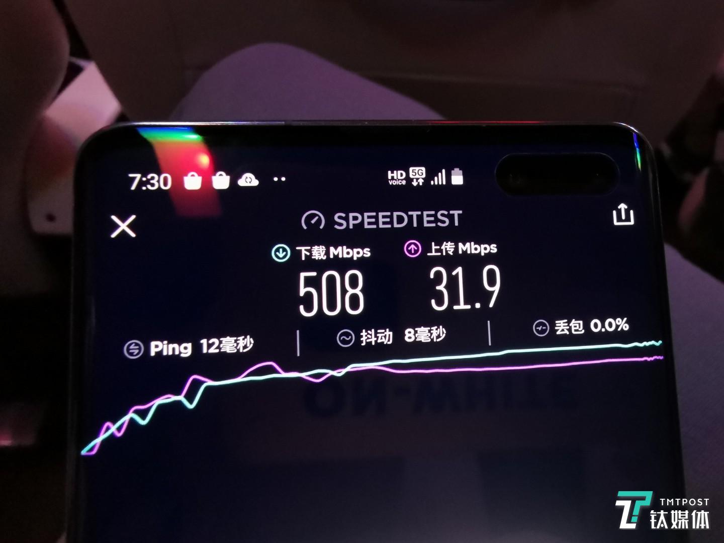500mbps的5G下载速率