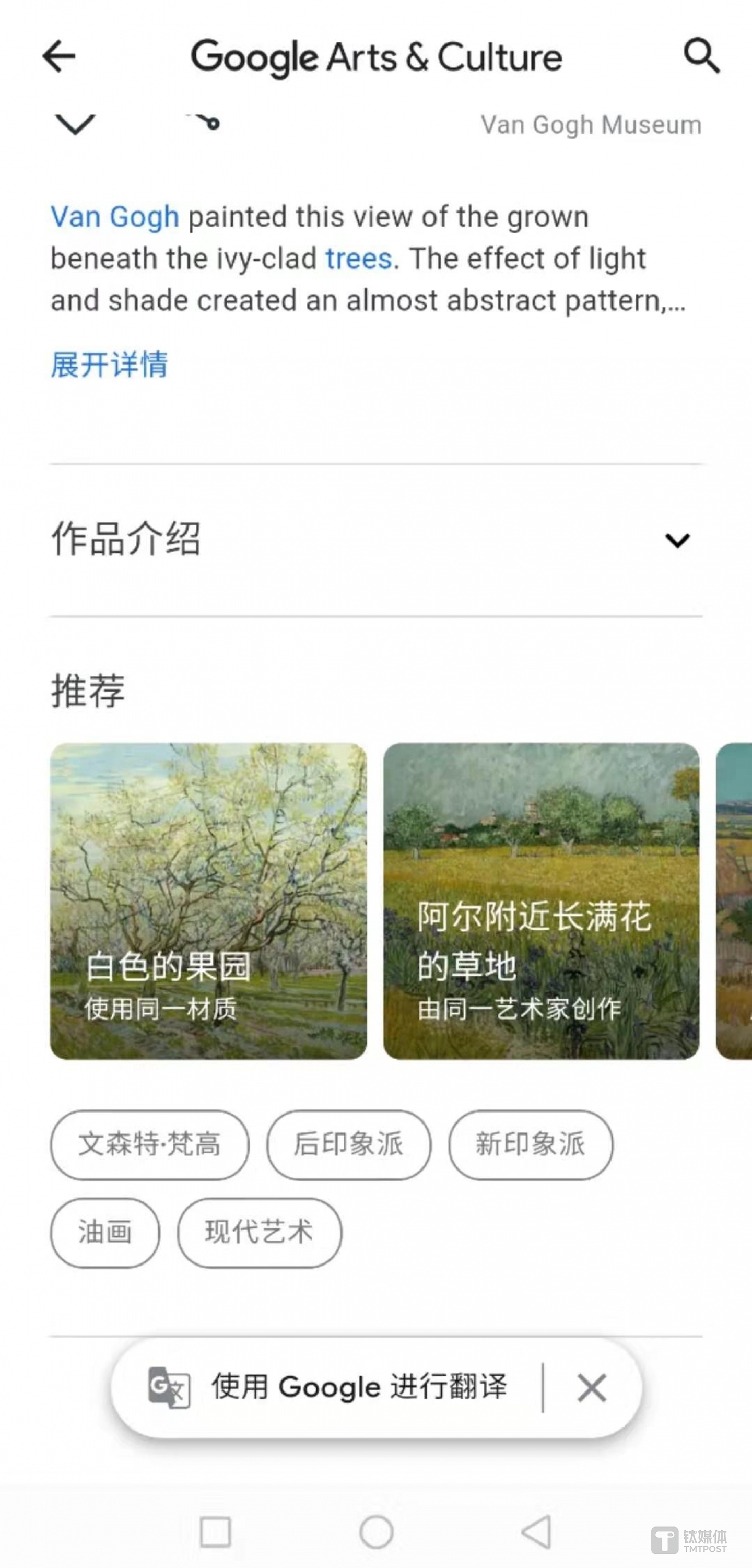 Google Arts & Culture 中的相关推荐