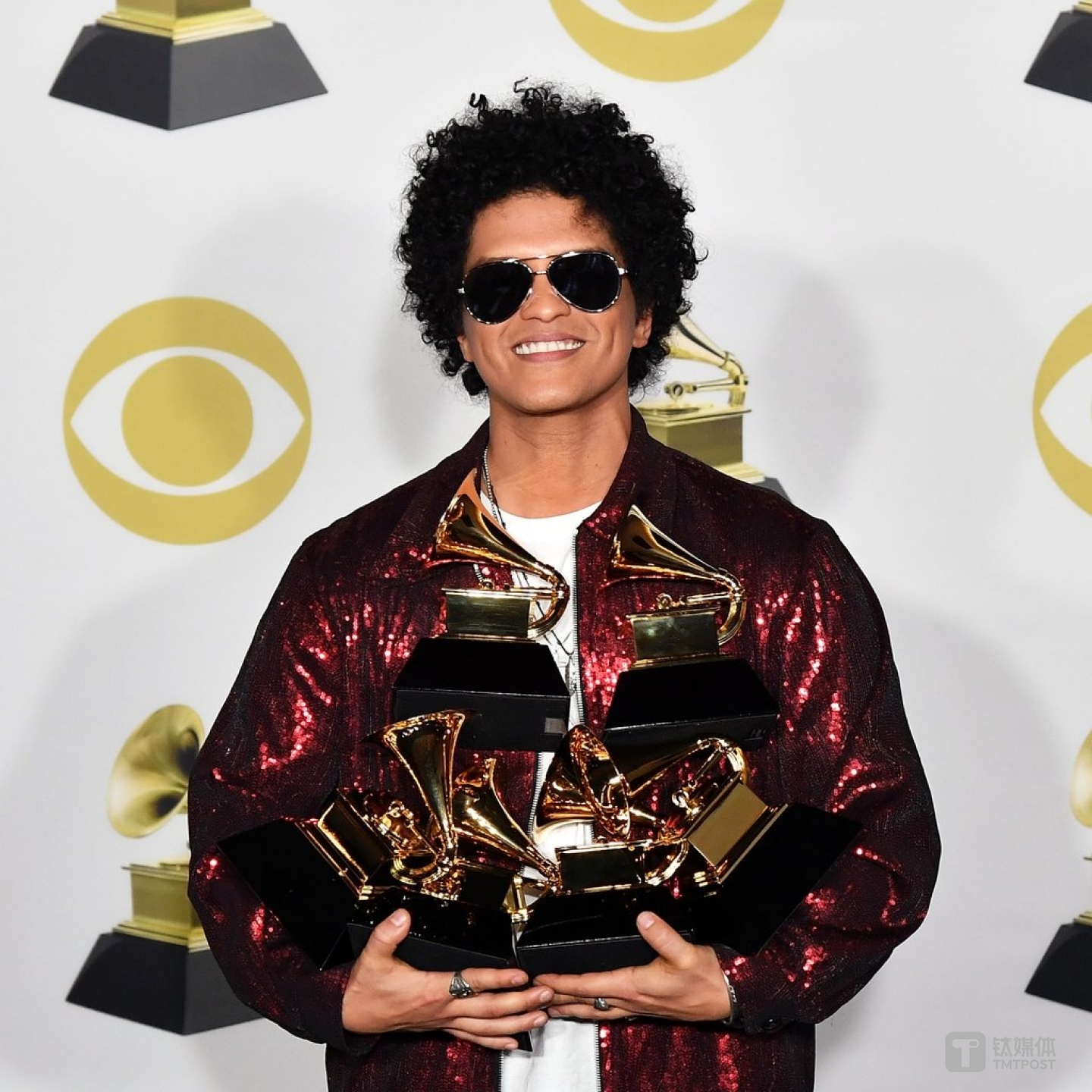 火星哥成為本次格萊美得最大贏家