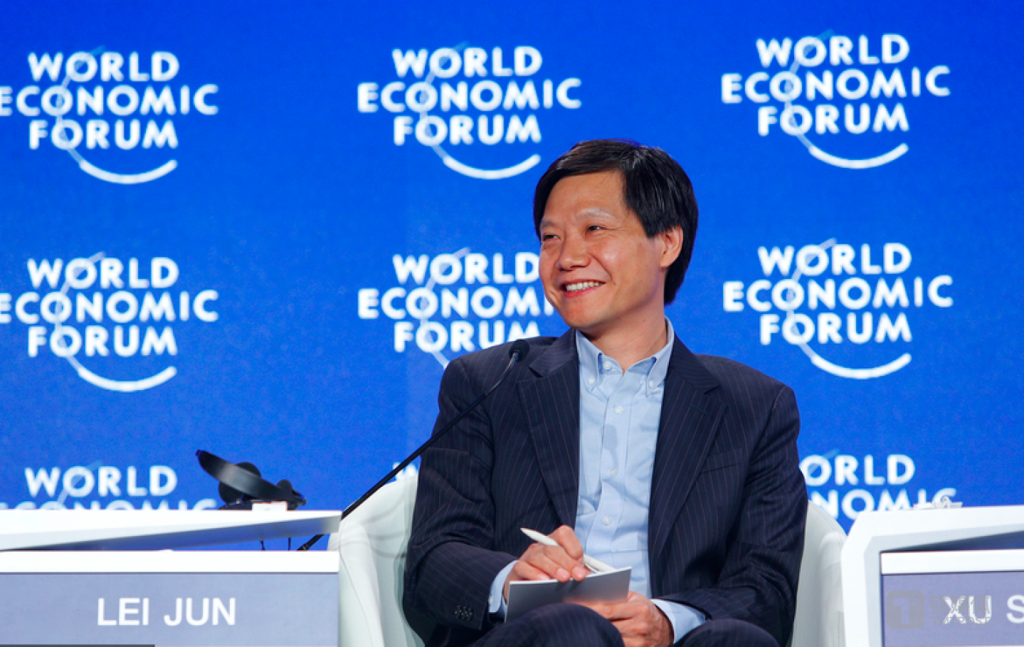 小木创始人雷军在达沃斯，题图由视觉中国授权钛媒体使用