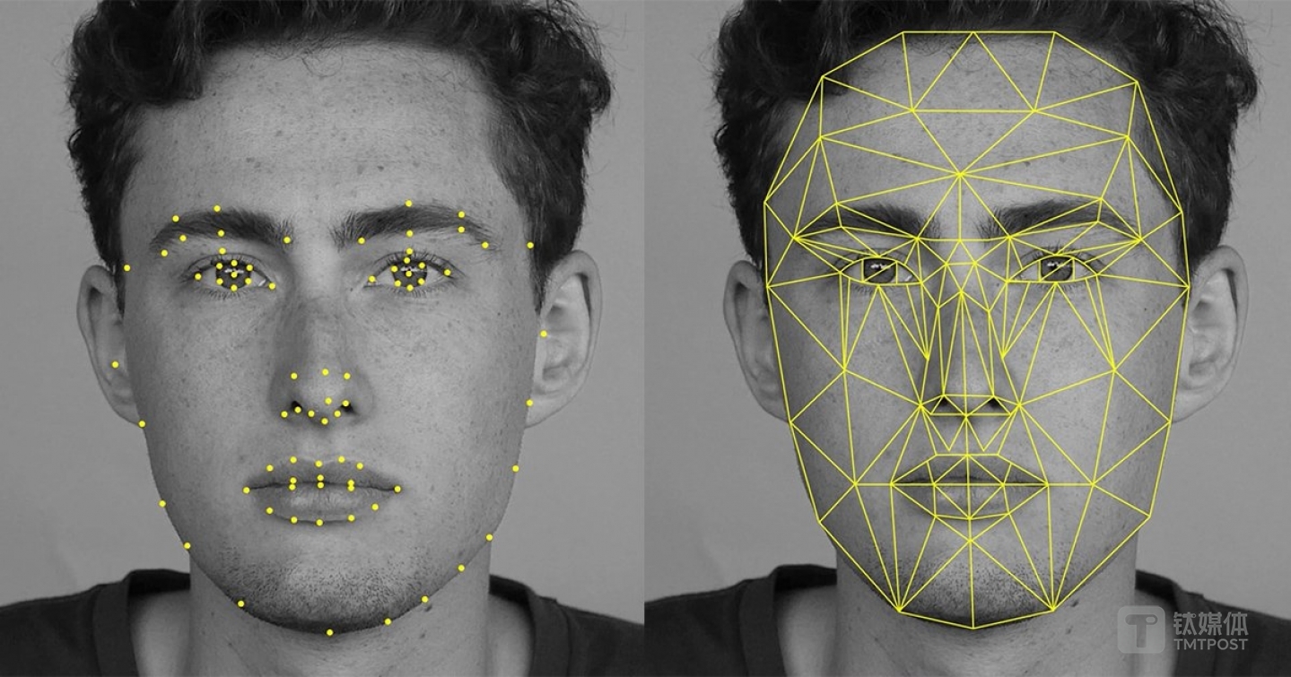 Snapchat的人脸识别系统。图片来源/petapixel.com