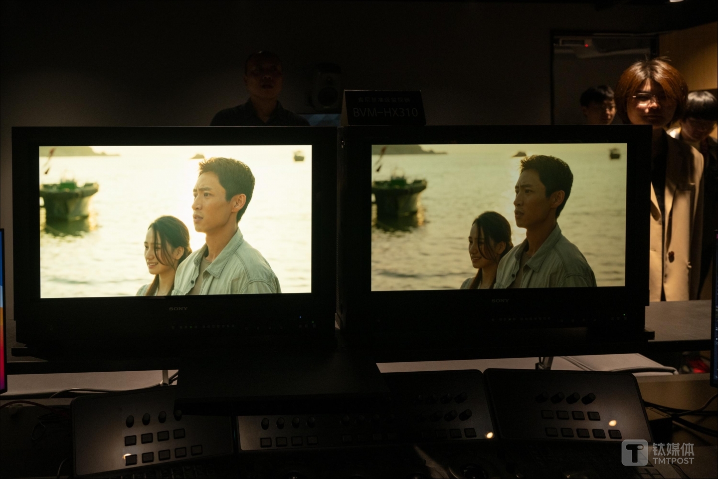 電影《三大隊(duì)》的后期制作，采用了索尼的監(jiān)視器產(chǎn)品（圖片來源：鈦媒體APP作者拍攝）