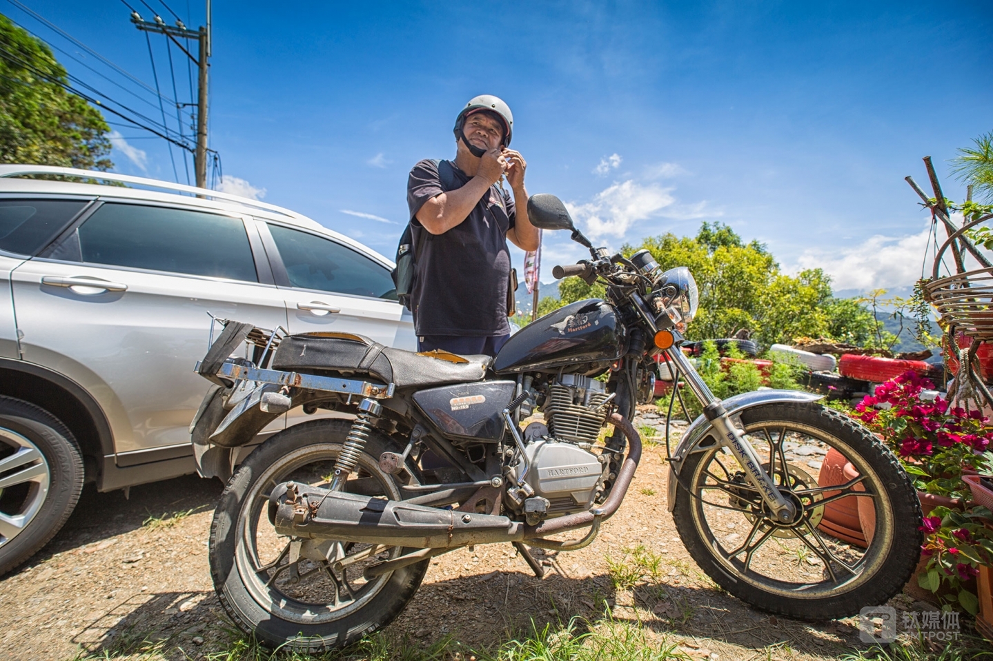 赛德克长老。台湾南投雾社，赛德克族长老和他的机车，《赛德克&bull;巴莱》讲述的就是他们部落的历史故事。