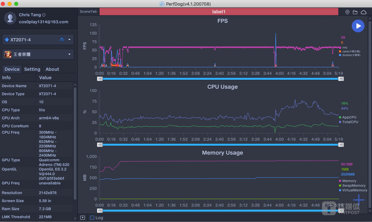 王者荣耀帧率表现