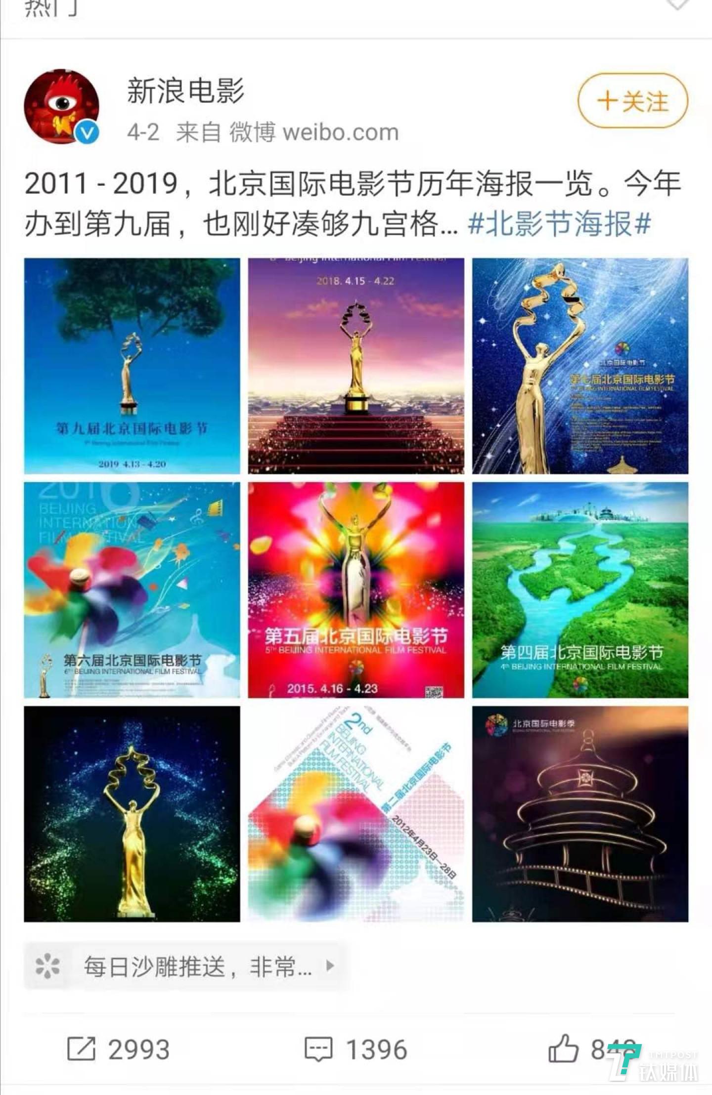 北京国际电影节历年海报