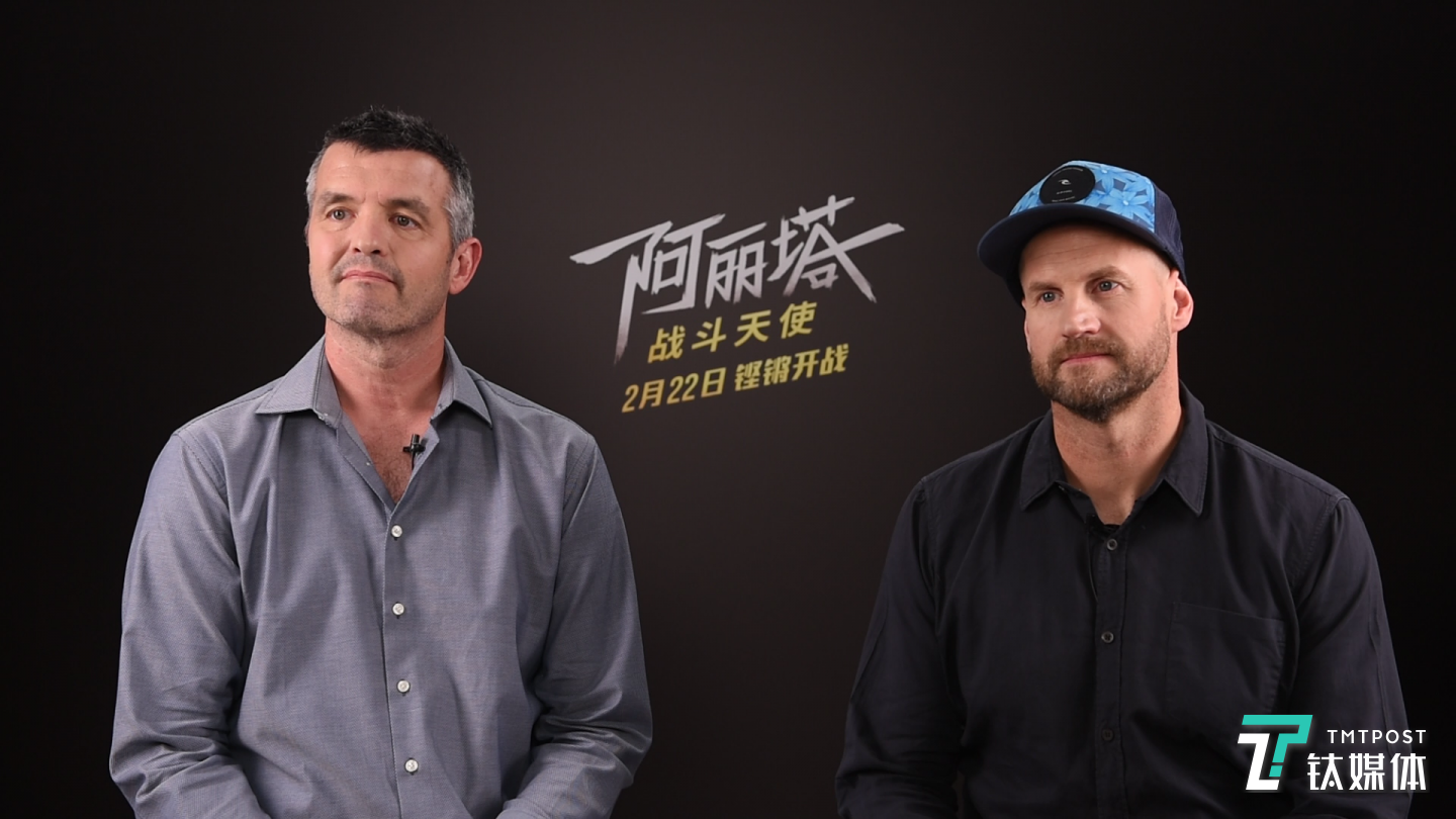 维塔数码动画总监Mike（左）和视效总监Eric（右）