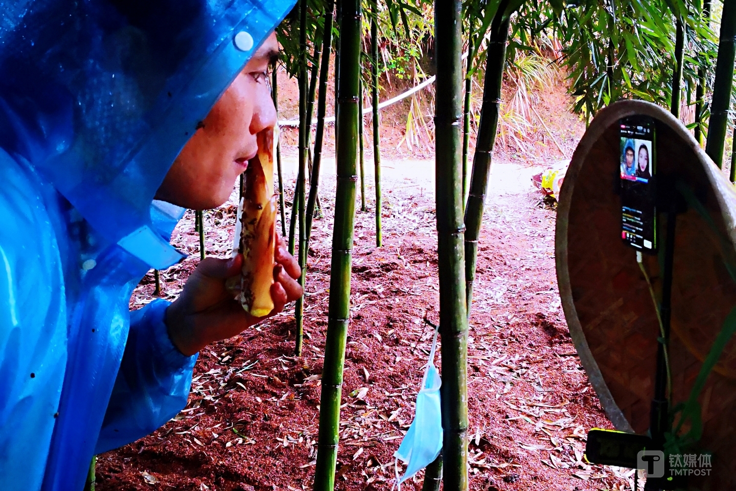 浙江农户用淘宝直播卖笋