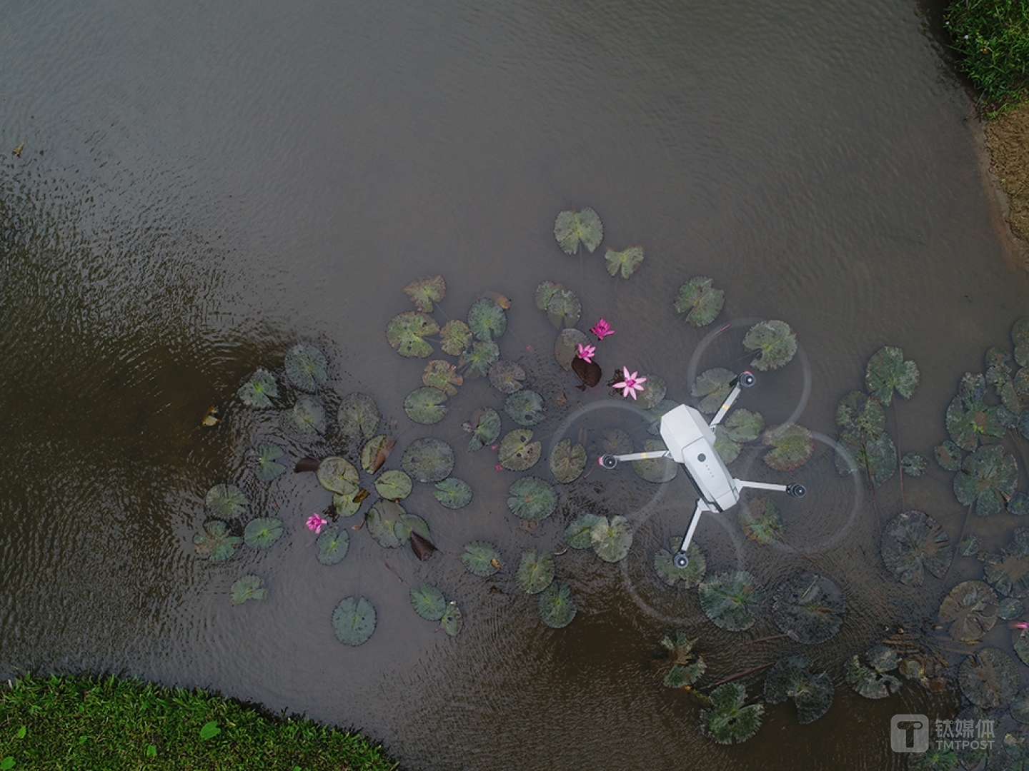 &ldquo;御&rdquo;Mavic Pro悬停在水面上