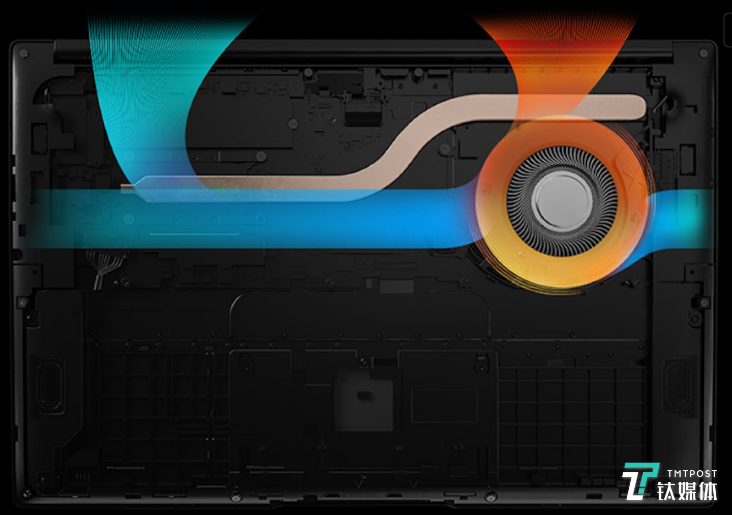 笔记本内散热模块结构