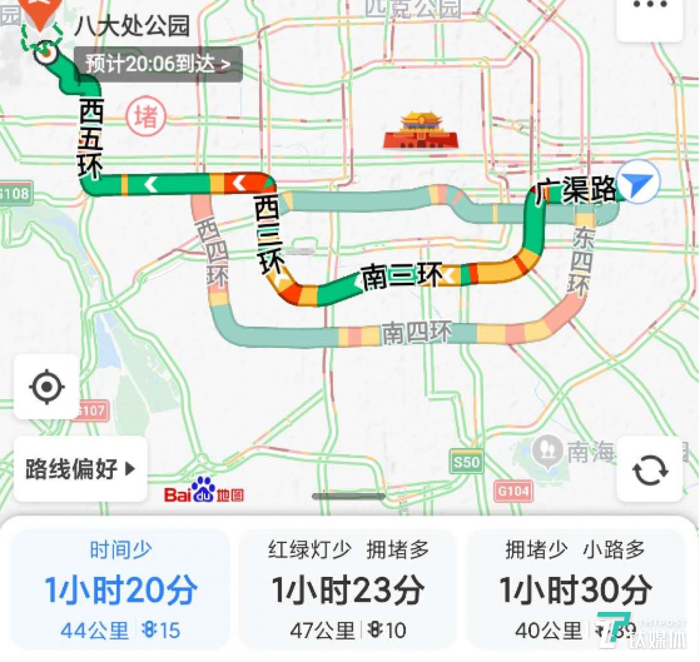 测试路线