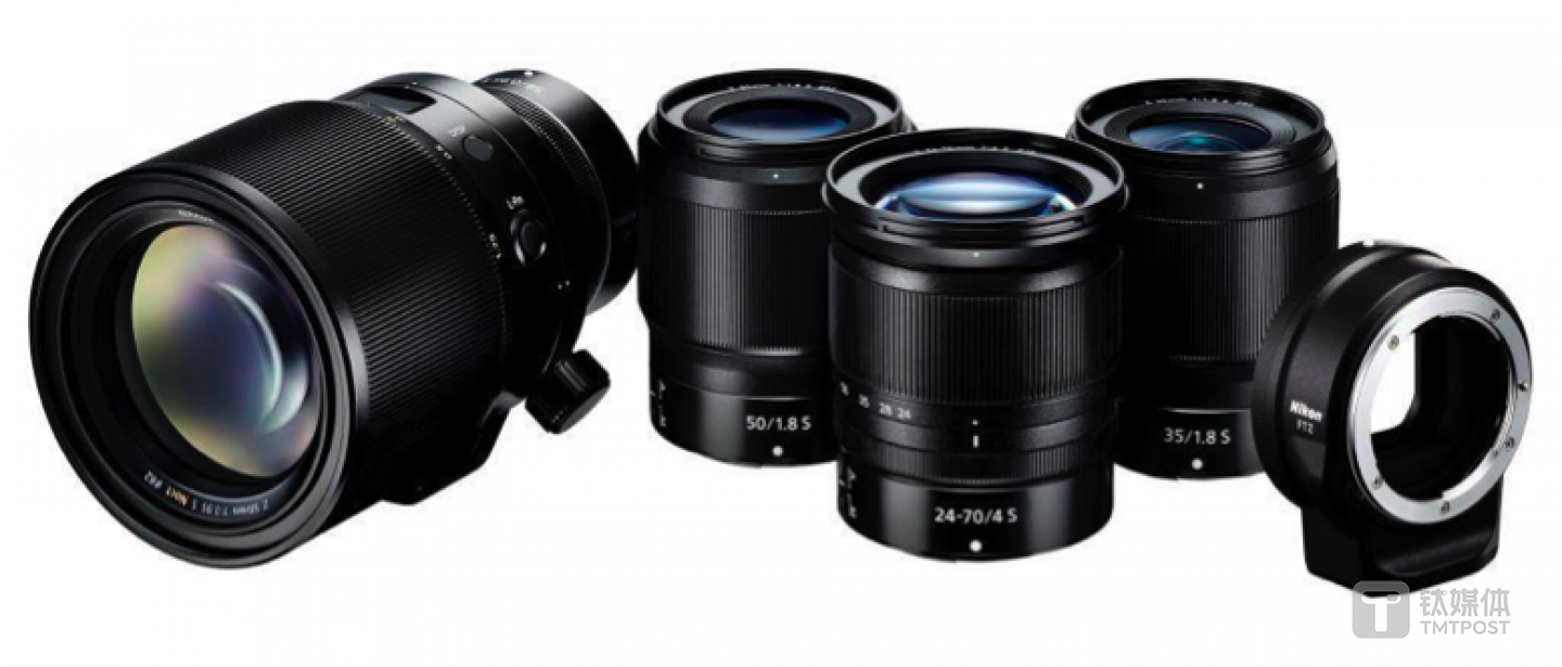 一同发布的三支镜头和卡口适配器