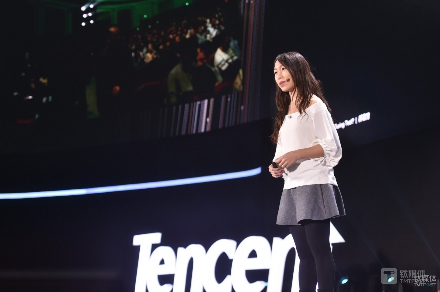 郝景芳在今年的腾讯 WE 大会上