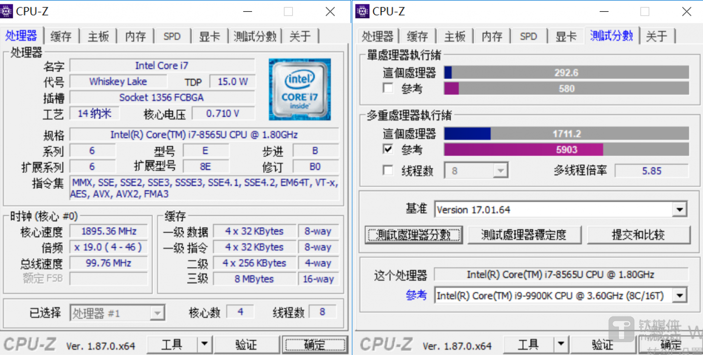 CPIU-Z信息及分数