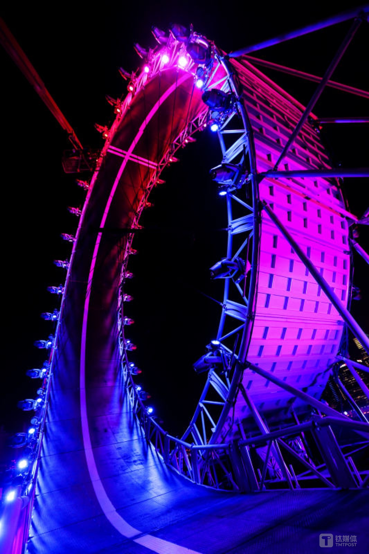 摩天轮跑道线路，你们感受下