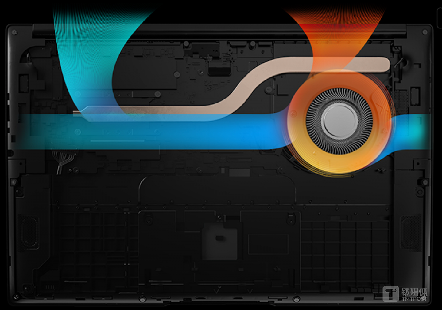 笔记本内散热模块结构