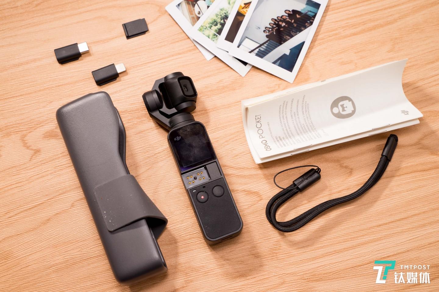 大疆灵眸口袋相机配件丰富