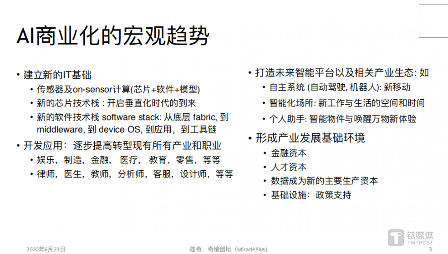 AI商业化的宏观趋势