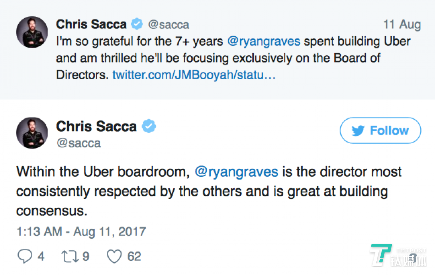 sacca。图片来源/cnbc.com