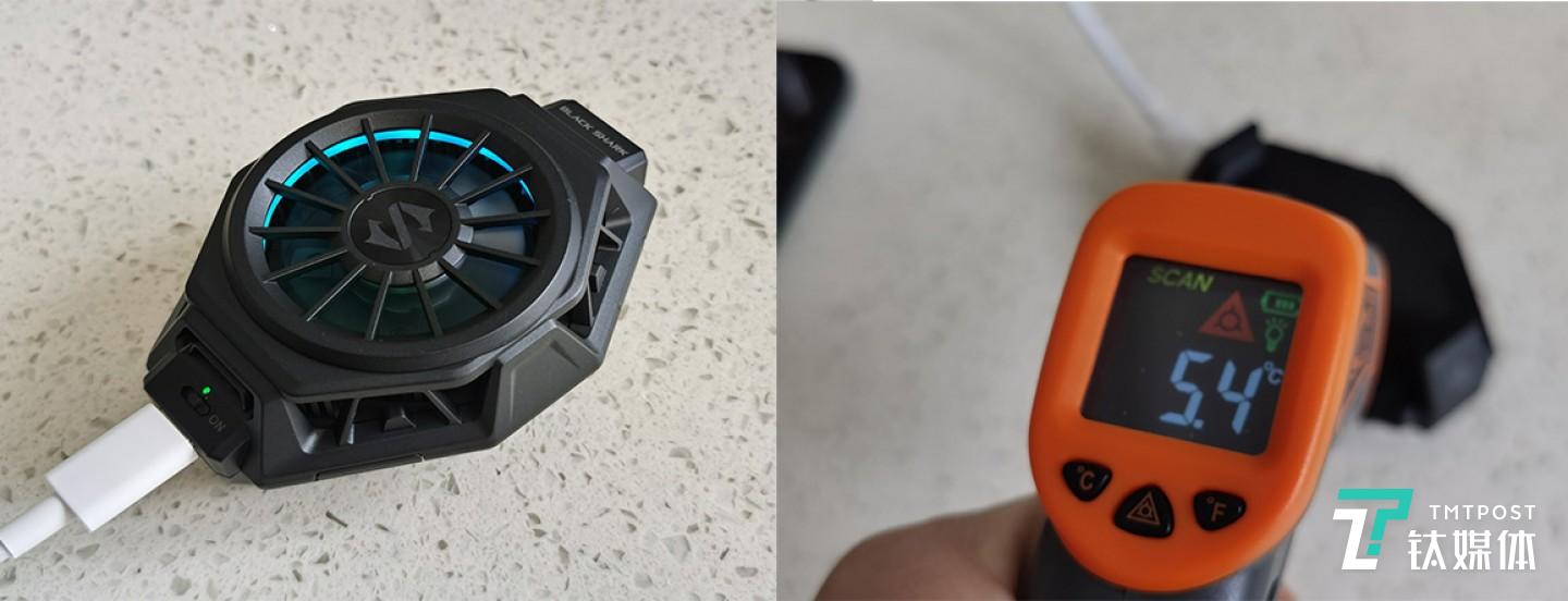 风扇背面制冷温度可到5度左右