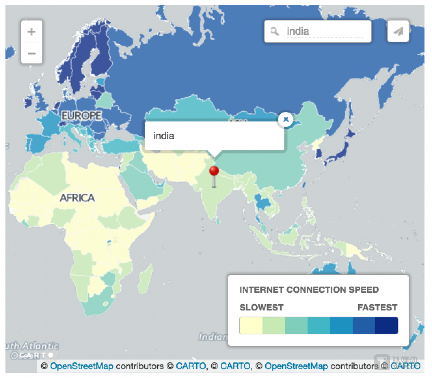 印度是全球網(wǎng)絡(luò)環(huán)境最差的國(guó)家之一 來(lái)源：Telegraph