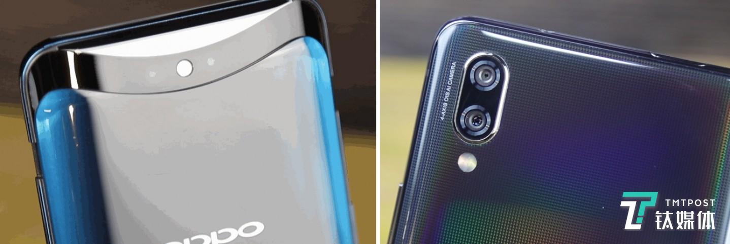 左：Find X 右：NEX