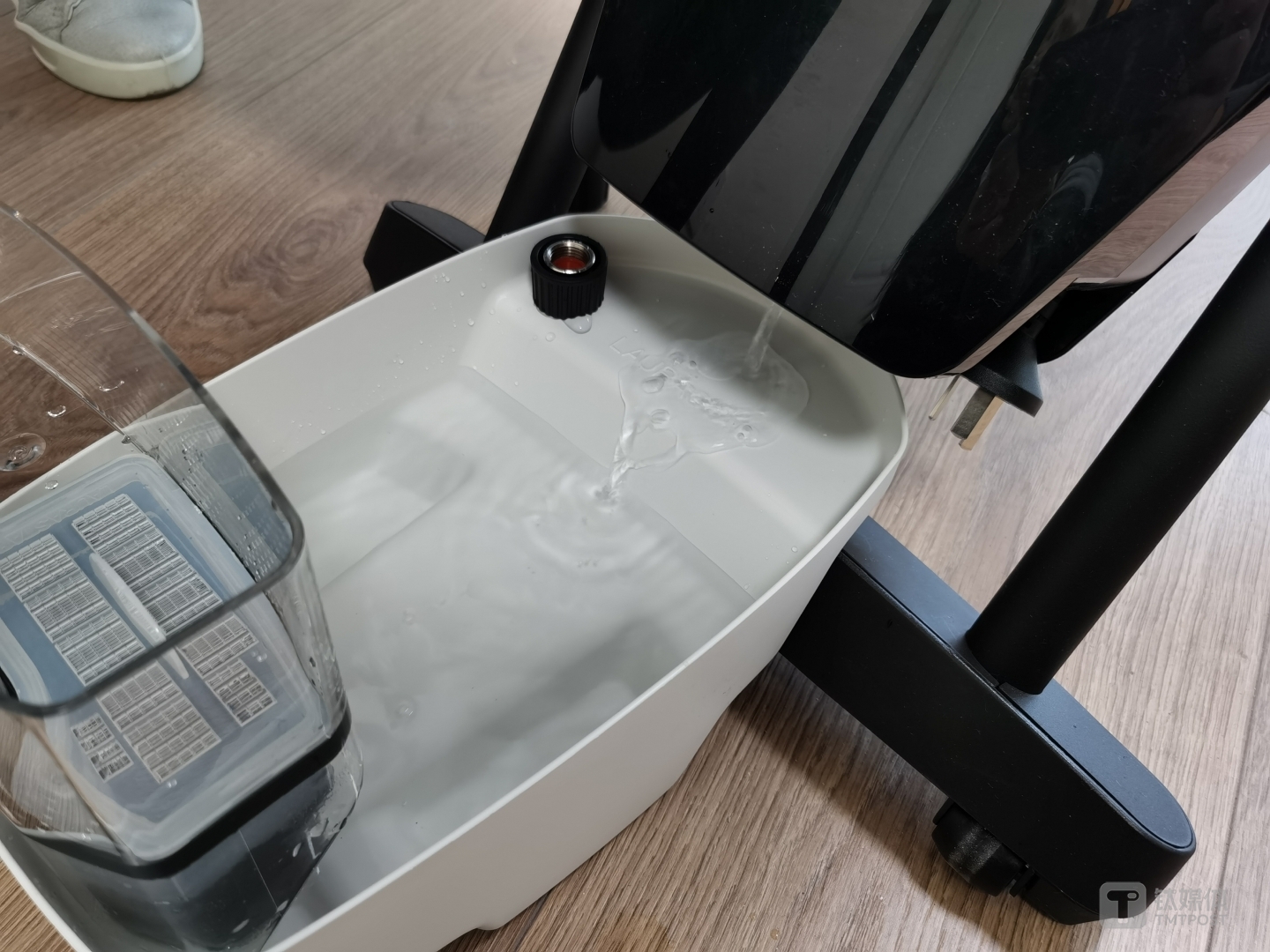 清洗蒸汽炉，放水残留水