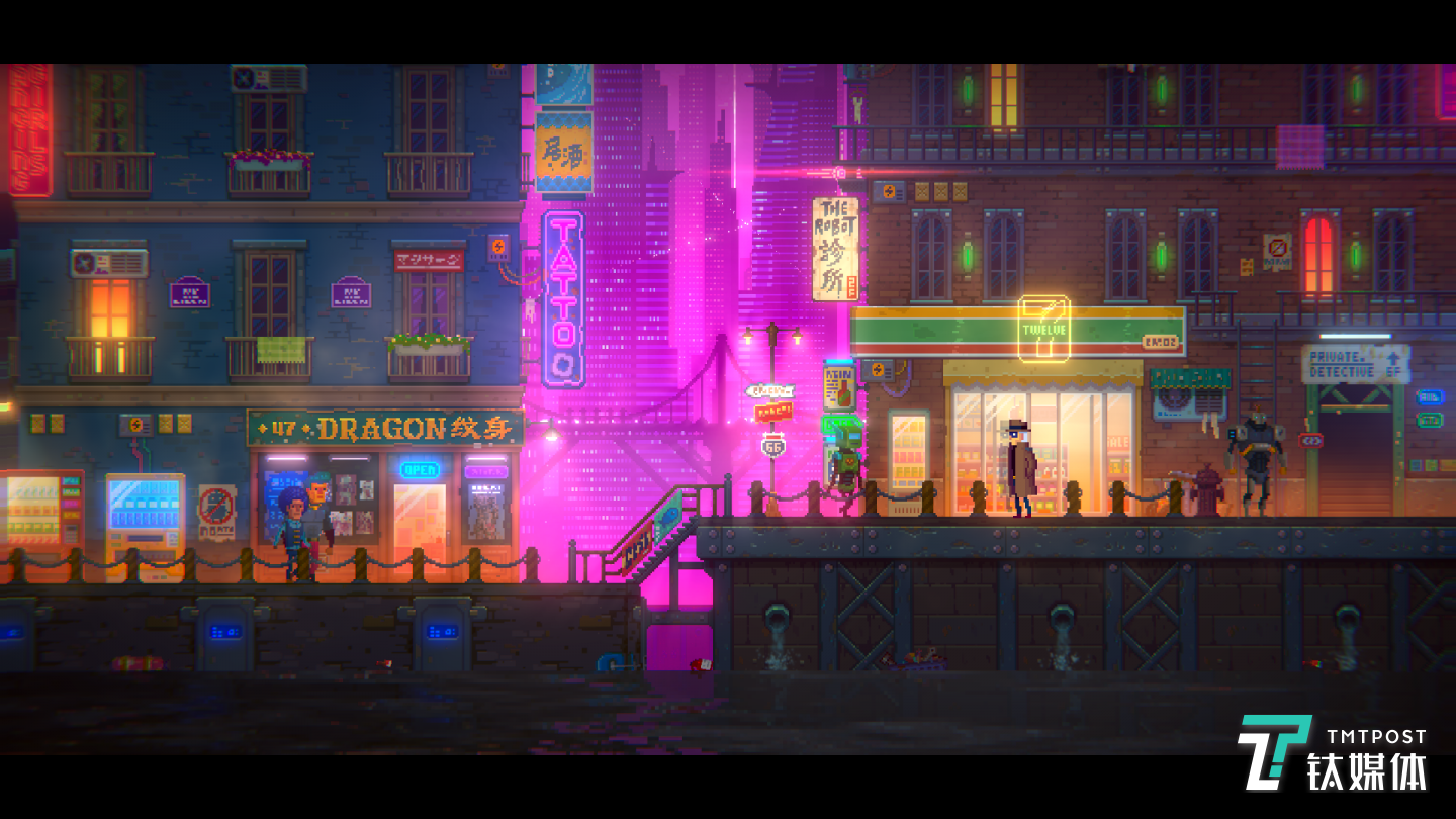 賽博朋克像素風(fēng)解密游戲《迷霧偵探》