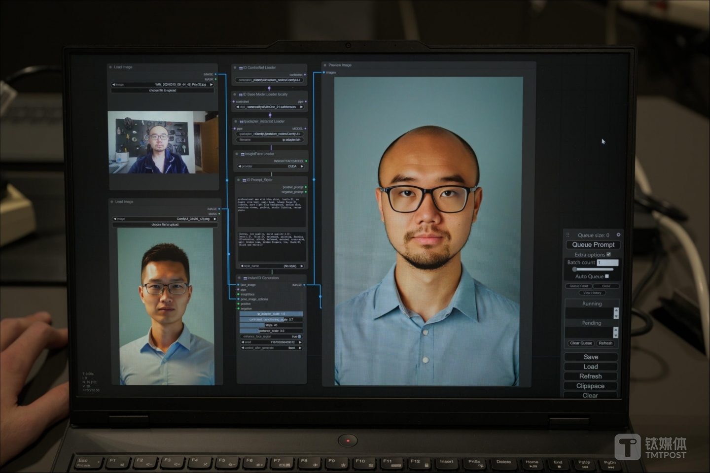 利用本地算力实现图生图（图片来源：钛媒体APP作者拍摄）