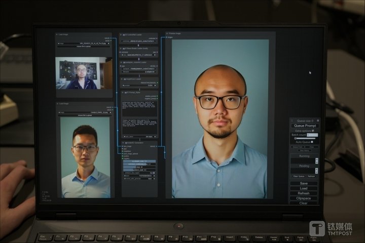 利用本地算力實(shí)現(xiàn)圖生圖(圖片來源:鈦媒體APP作者拍攝)